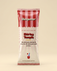 Shirley Temple stick pack on cream